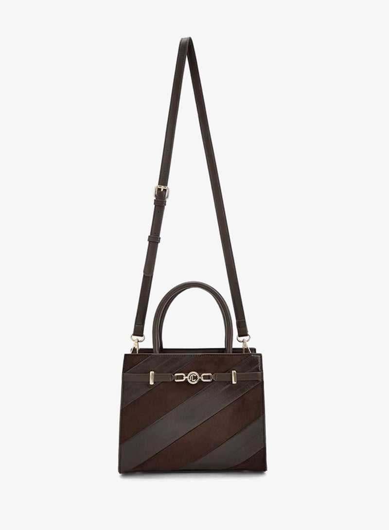 Le Confort Striped Tote Bag With Detachable Strap - Image 2