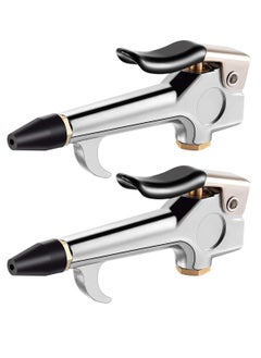 Y&D 2 Pcs Lever Style Air Blow Gun with Rubber and Safety Tip Nozzles, Essential Compressor Accessories Tools for Home, Garage, Shop, Industrial Use  - Image 1