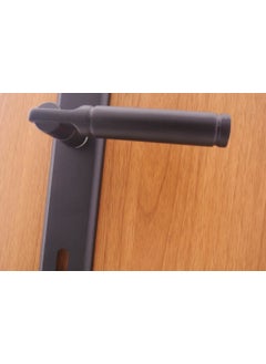 Azm Hırdavat Ibiza Matte Black Mirrored Door Handle WC Left  - Image 4