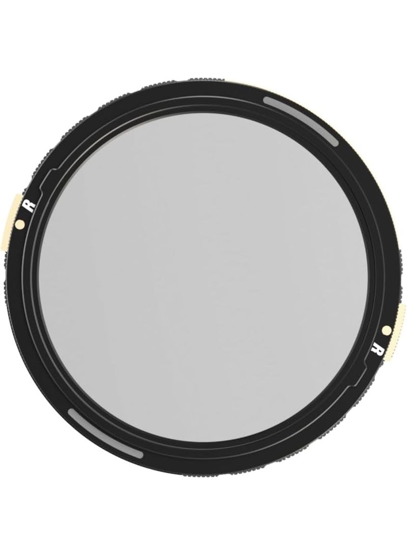 PolarPro Helix MagLock VND 2-5 Stop Starter Kit – McKinnon Edition (PM-2/5-KIT), Magnetic No-Thread Variable ND Filter, Brass Frame, 77mm & 82mm Base Plates, For Video & Cinematic Photography - Image 3