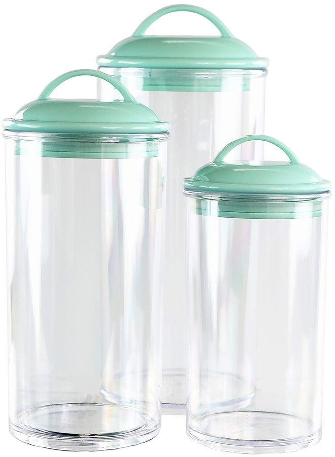Reston Lloyd Food Storage Containers, BPA Free Airtight Canisters for Cereal, Pasta, Sugar, Coffee, Flour, Cookies, Loose Tea, for Kitchen Organization, Set of 3, Seafoam - Image 3