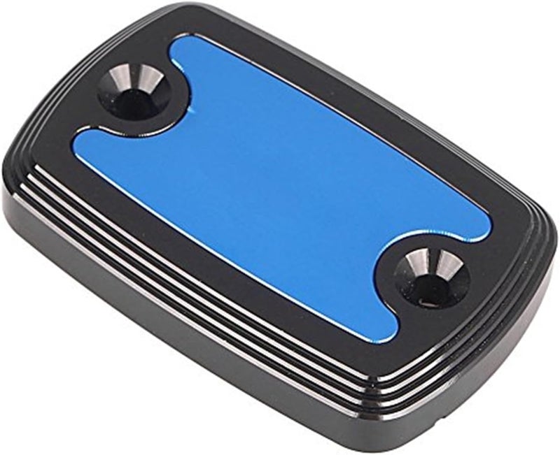 QASULER Front Brake Fluid Reservoir Cap Cover - Blue