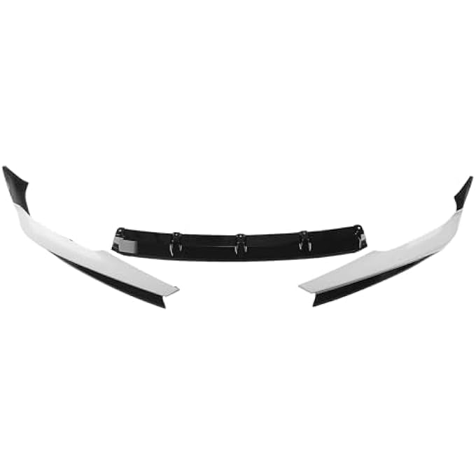 demulax Front Bumper Spoiler Lip, for Accord, 2021 Car Lower Guard Plate White Side Air Vent Trim Canard Splitter Blade Kit Front Bumper Vent Cover - Image 3