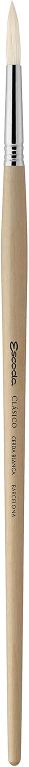 Escoda Clasico Series 5131 Long Handle Artist Oil  Acrylic Brush Size 30 Round - Image 1