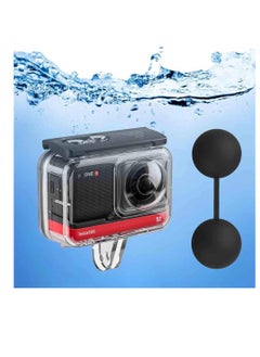 KASTWAVE Dive Case, KASTWAVE for Insta360 ONE R 360 Degree Action Camera, Waterproof Housing Underwater Diving Shell 45M/148FT with Thumbscrew Accessory - Anti-Fog Insert Kits  - Image 1