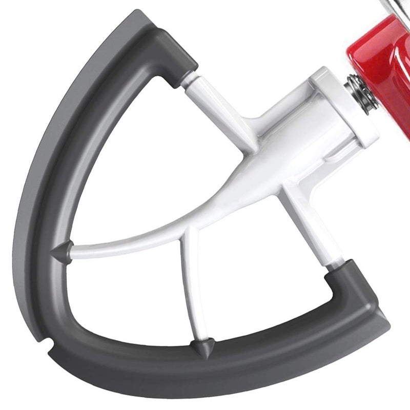 Flex Edge Beater for Kitchenaid Mixer 455 Quart for Kitchen Aid Paddle Attachment Fits TiltHead for Kitchenaid Mixer Attachments with Flexible Silicone Edges Bowl Scraper By FOCOllK