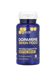 Natural Stacks Natural Stacks, Dopamine Brain Food™, 60 Vegan Capsules  - Image 1