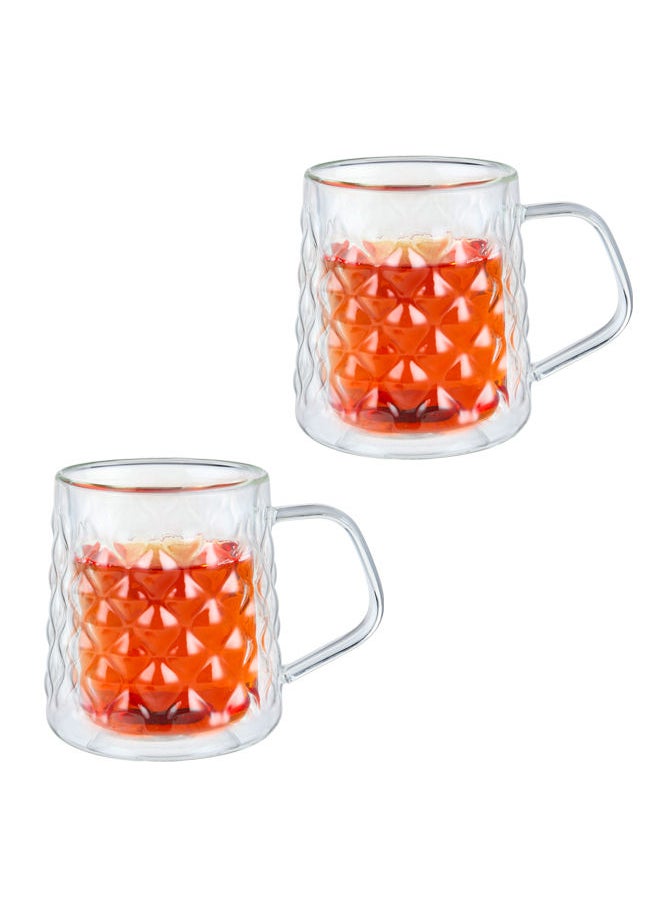 Trust - 2-Piece Double Wall Glass Cups 300 Milliliter Clear - Image 1