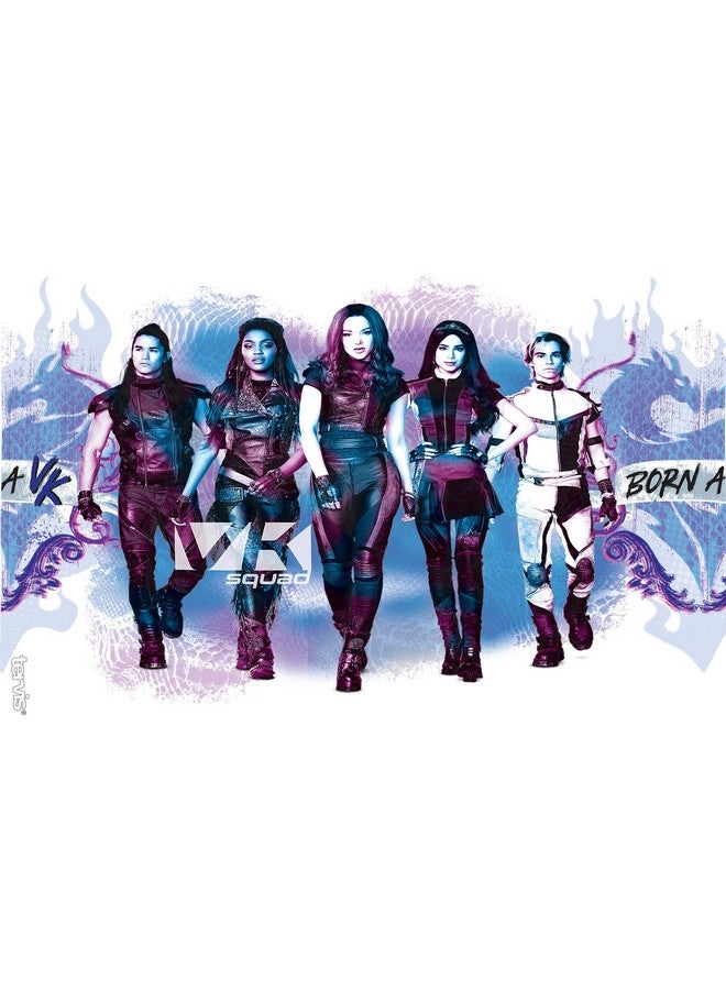 Tervis Disney Descendants 3 Made in USA Double Walled Insulated Tumbler Cup Keeps Drinks Cold & Hot, 16oz, Royal Purple Lid - Image 2