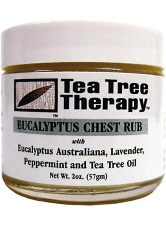 Tea Tree Therapy Eucalyptus Australian Chest Oil, Lavender Peppermint and Tea Tree, 2 Ounce - Image 1