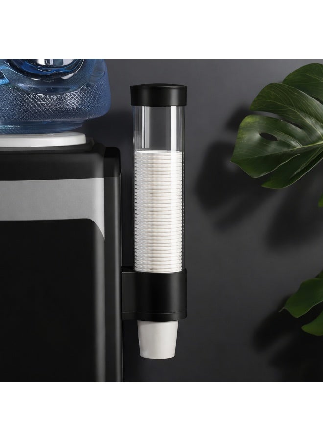 حامل وموزع أكواب ورقية يُثبت على الحائط – سعة حتى ٥٠ كوب – توزيع كوب واحد في كل مرة – موفر للمساحة – مناسب لمبردات المياه والمكاتب والعيادات - Image 4