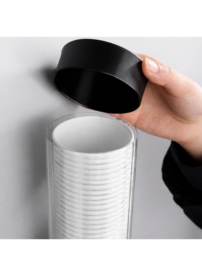 حامل وموزع أكواب ورقية يُثبت على الحائط – سعة حتى ٥٠ كوب – توزيع كوب واحد في كل مرة – موفر للمساحة – مناسب لمبردات المياه والمكاتب والعيادات - Image 3