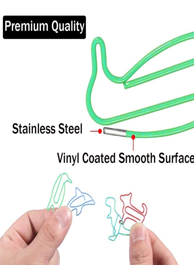Muka 100 PCS Money Dollar $ Shaped Paper Clips, Cute Paper Clips for Office Notebook, Vinyl Coated Paperclips Cute Office Supplies - Image 5