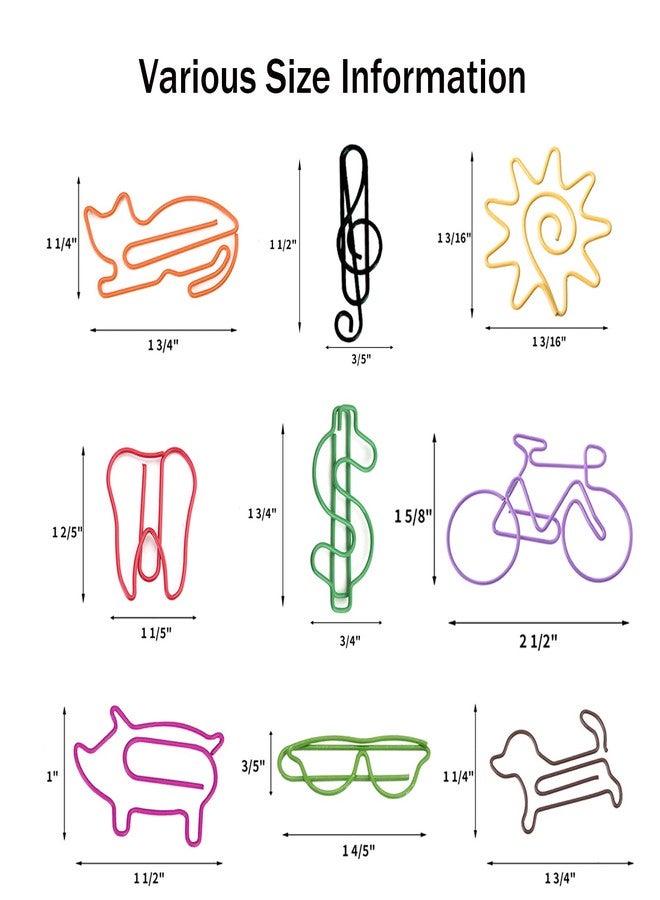 Muka 100 PCS Money Dollar $ Shaped Paper Clips, Cute Paper Clips for Office Notebook, Vinyl Coated Paperclips Cute Office Supplies - Image 3