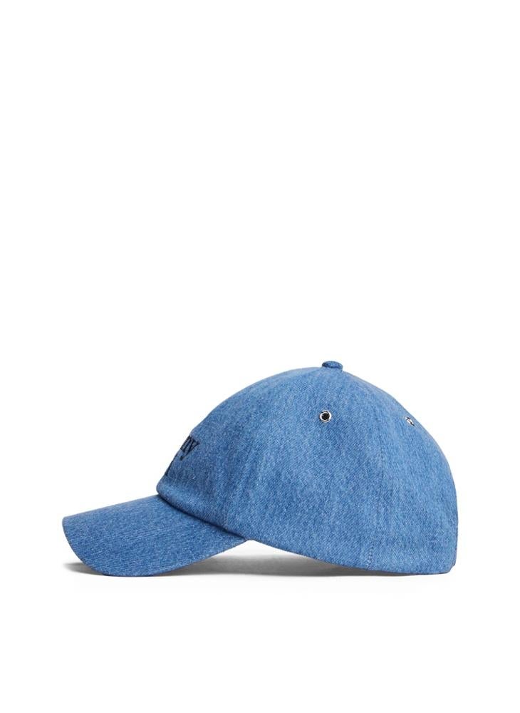 TOMMY JEANS Tommy Girl Logo Denim Curved Peak Cap  - Image 3