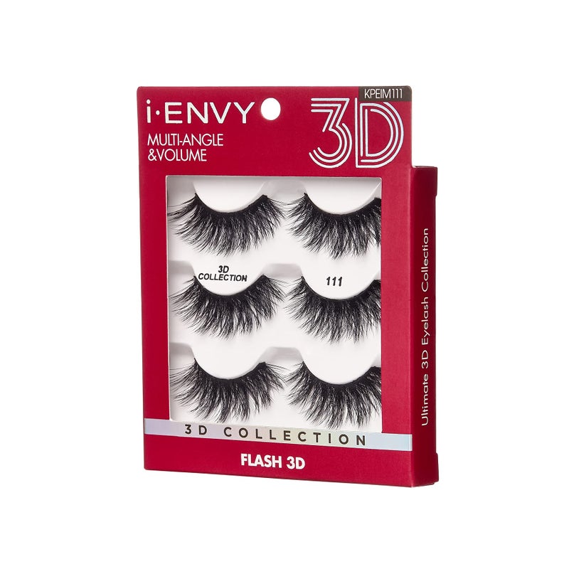 i.Envy iEnvy False Eyelashes 3 Pairs Fluffy and Natural Multiangle and Volume Faux Mink Lashes (11) - Image 2