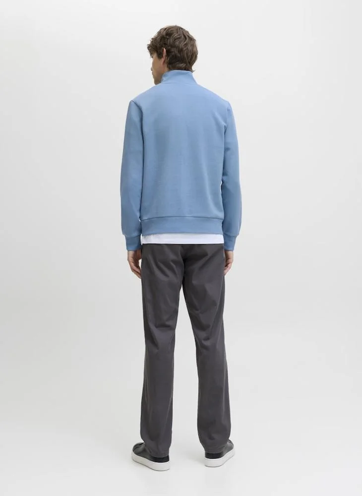 JJ Rebel Brebel Logo Sweat Half Zip Cardigan