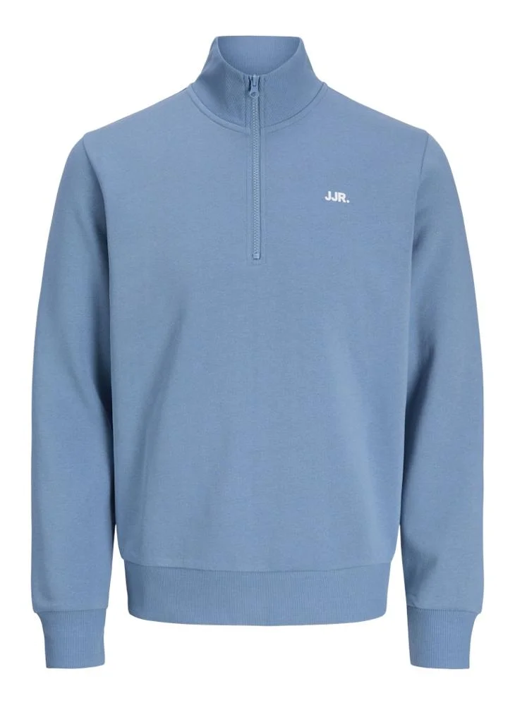 JJ Rebel Brebel Logo Sweat Half Zip Cardigan