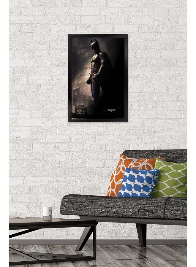 Home Trove Trends International Dc Comics Movie - The Dark Knight - Batman In The Shadows Wall Poster, 14.725" X 22.375", Black Framed Version  - Image 2