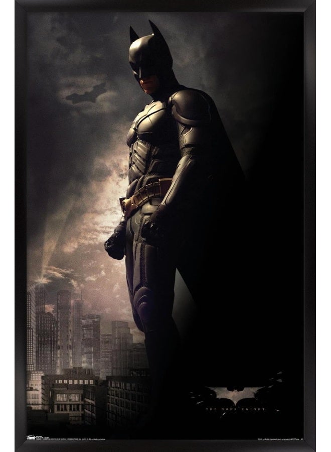 Home Trove Trends International Dc Comics Movie - The Dark Knight - Batman In The Shadows Wall Poster, 14.725" X 22.375", Black Framed Version  - Image 1