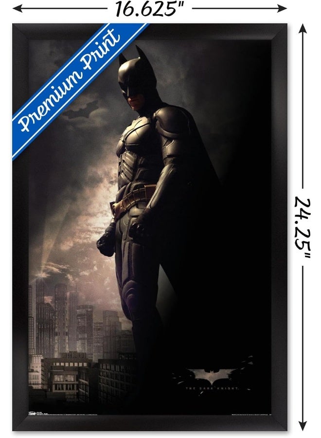 Home Trove Trends International Dc Comics Movie - The Dark Knight - Batman In The Shadows Wall Poster, 14.725" X 22.375", Black Framed Version  - Image 3