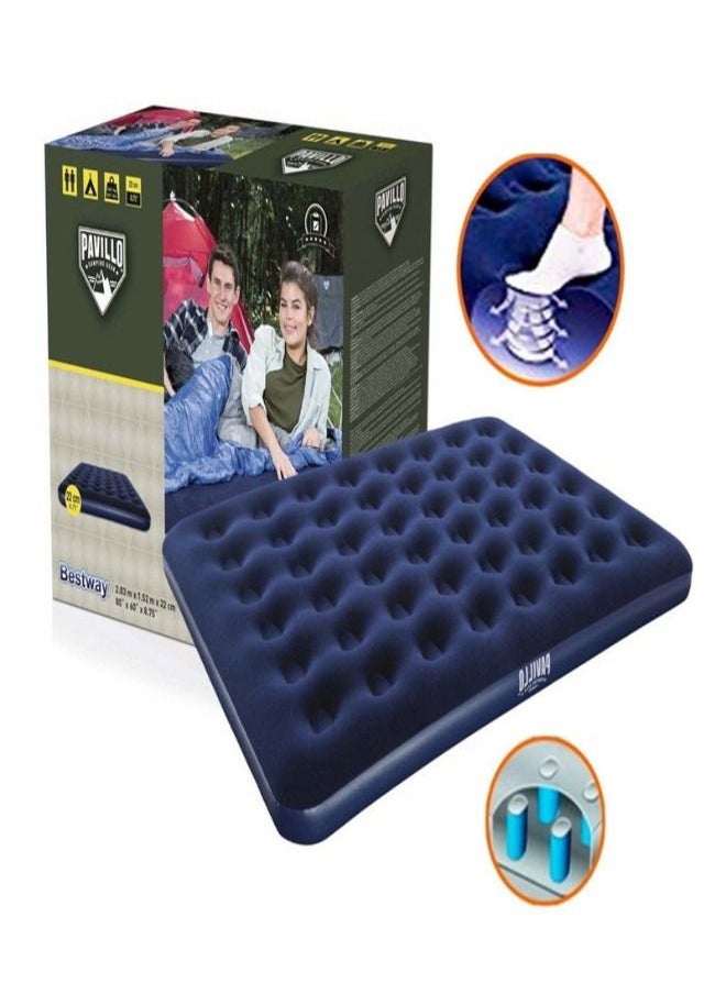 Bestway بيست واي مرتبة هوائية كوين مع مضخة قدم مدمجة 2.03 م × 1.52 م × 28 سم -26-67226  - Image 1