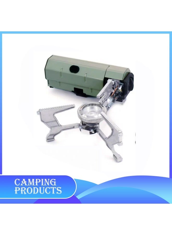 Manful Portable Foldable Camping Stove & Carrying Case – Compact Camping Stove for Outdoor Cooking, Hiking (Green) - Image 1