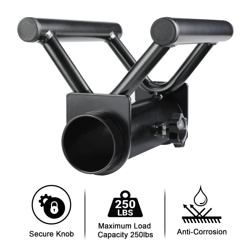 BRTGYM Landmine Handle T Bar Row Attachment for 2" Olympic Barbell, Solid Steel Black Powder-Coated, Ideal for Back Training - Image 3