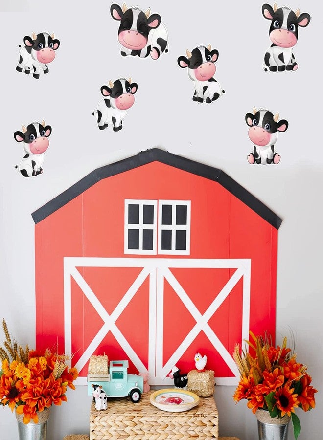 32 Pieces Cow Print Cutouts Cow Print Farm Animal Party Decorations for Children's Party Western Cowboy Theme Kids Birthday Party Decorations - Image 4