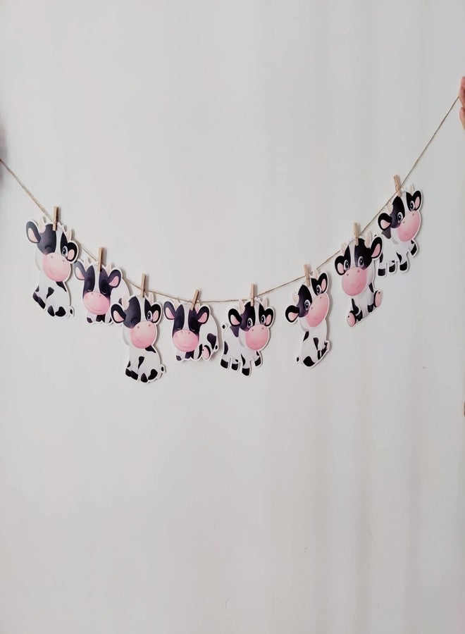 32 Pieces Cow Print Cutouts Cow Print Farm Animal Party Decorations for Children's Party Western Cowboy Theme Kids Birthday Party Decorations - Image 3