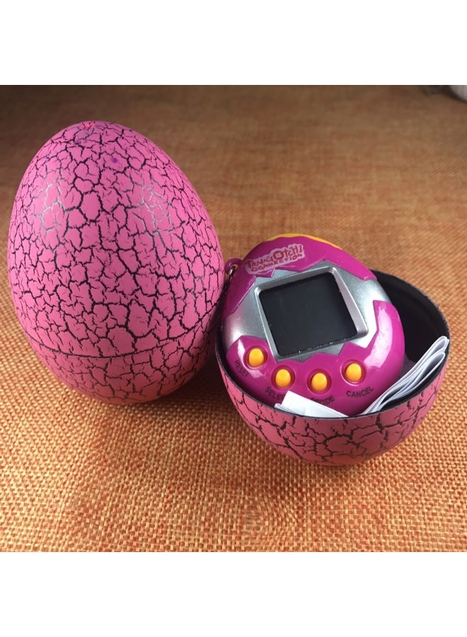 Cross-Border Exclusive Hot-Selling Cracked Egg Electronic Pet Machine Keychain Miniature Virtual Pet Development Game Console
