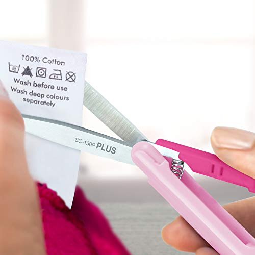 Plus Pen Style Non-Stick Compact TSA Twiggy Scissors with Cover, Pink - Image 5