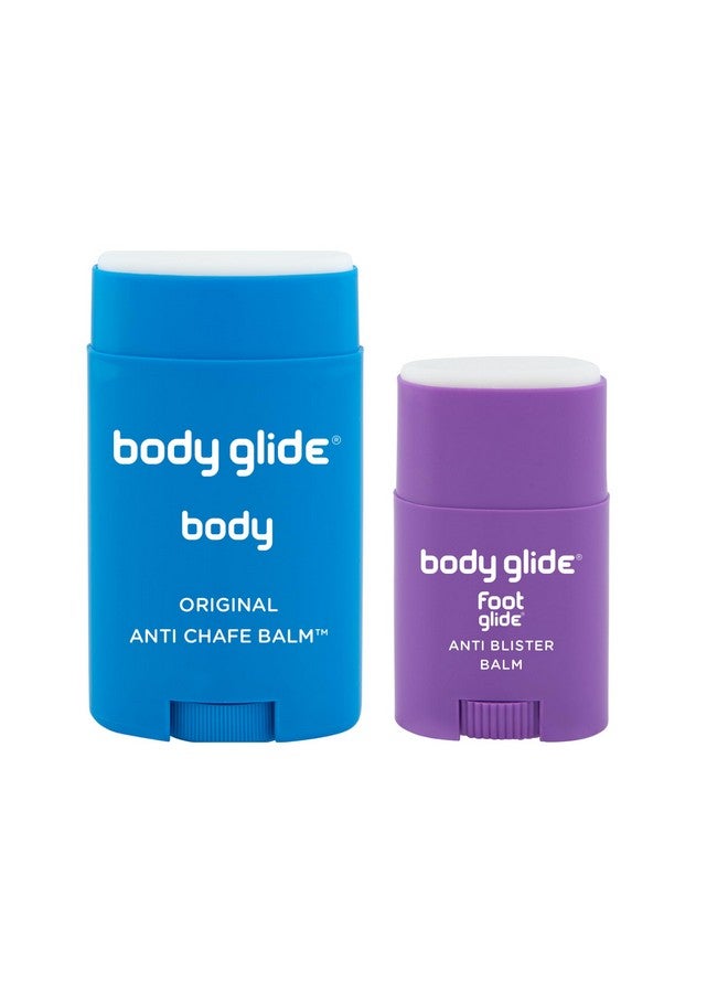 BodyGlide Body Glide Body & Foot Glide Gift Set Complete Skin Protection For Sports Play & Everyday 1.5Oz Body Anti Chafing Stick & 0.8Oz Foot Glide Blister Prevention Stick - Image 1