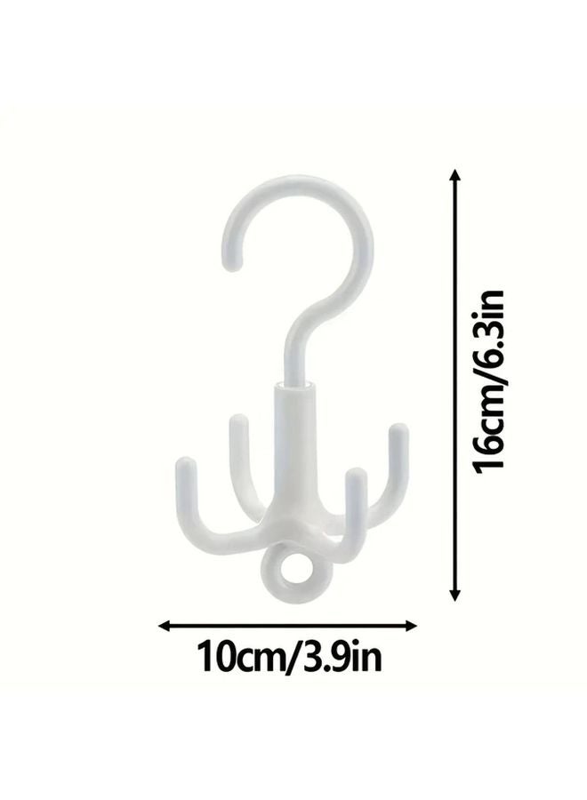 3pcs Set Multi Functional Rotating Four Claw Wall Mounted Hanger For Hats Scarves - Image 4