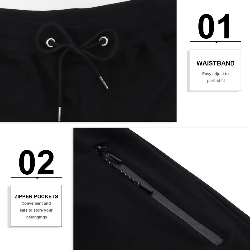 PIDOGYM Men's 5" Gym Workout Shorts,Fitted Jogging Short Pants for Bodybuilding Running Training with Zipper Pockets Black - Image 4
