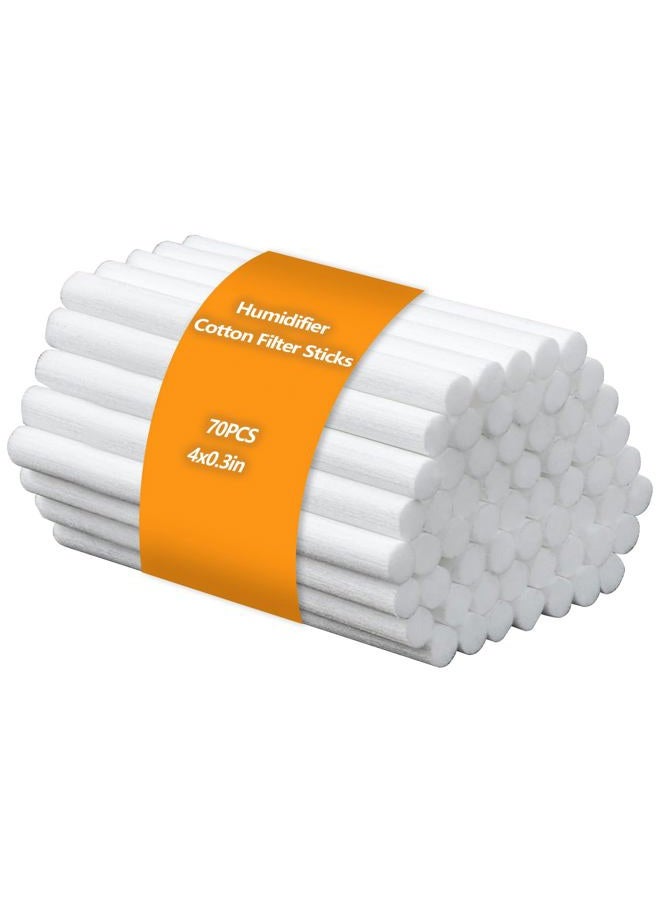 Lukdin 70-Pack Cotton Filter Sticks for Humidifiers – Replacement Wicks for Portable Mini Diffusers, Compatible with Small Models for Home & Travel Use ASIN: B0FG7YRK55 - Image 1