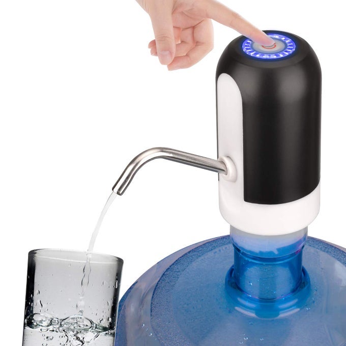 5 GALLON RECHARGEABLE WATER DISPENSER ONE BUTTON PUMP WITH REPLACEABLE SUCTION OUTLET PIPE