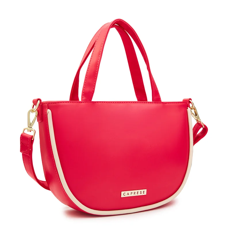 كابريس GRACIE SOLID MAGENTA FAUX LEATHER MEDIUM SATCHEL