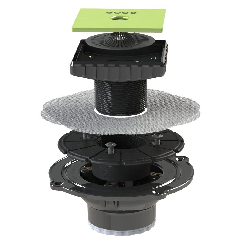 Ebbe E4024 PVC Three Piece Drain Assembly 2Inch Black - Image 3