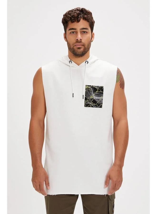 Bad Bear Bolt White Men's Hoodie Sweatshirt.