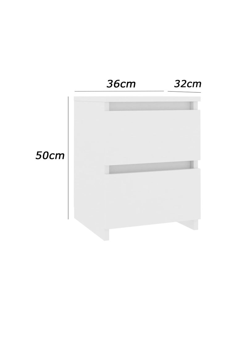 Furniture Store Modern MDF nightstand - Height 50 cm - Width 36 cm - Depth 32 cm, from Furniture Store. - Image 4