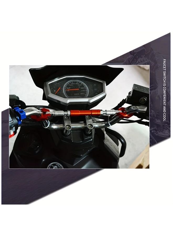 CNC Aluminum Alloy Balance Bar Silvery Motorcycle Stabilizer Adjustable - Image 1