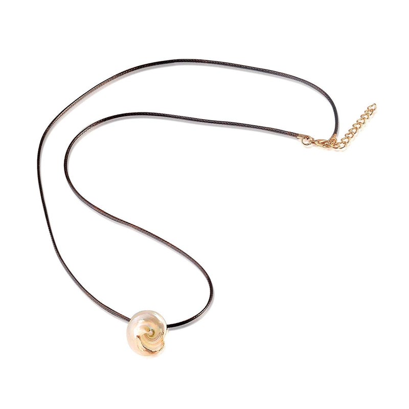 FM FM42 Natural Seashell Shell Scallop Conch Pendant Necklace (Style 5) - Image 2