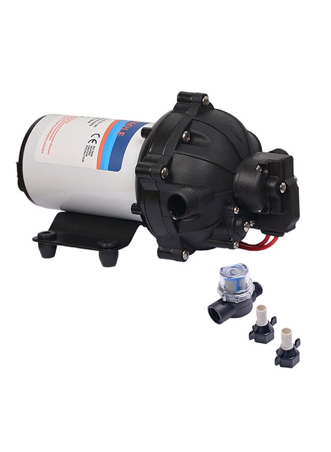 Generic 12V Water Pressure Diaphragm Pump 5-Chamber Self-Priming Pump 5.5GPM Water Transfer Pump 70PSI with Water Strainer Hose Fittings for Kitchen Bathroom RV Caravan Yacht Agriculture Garden Hose  - Image 1
