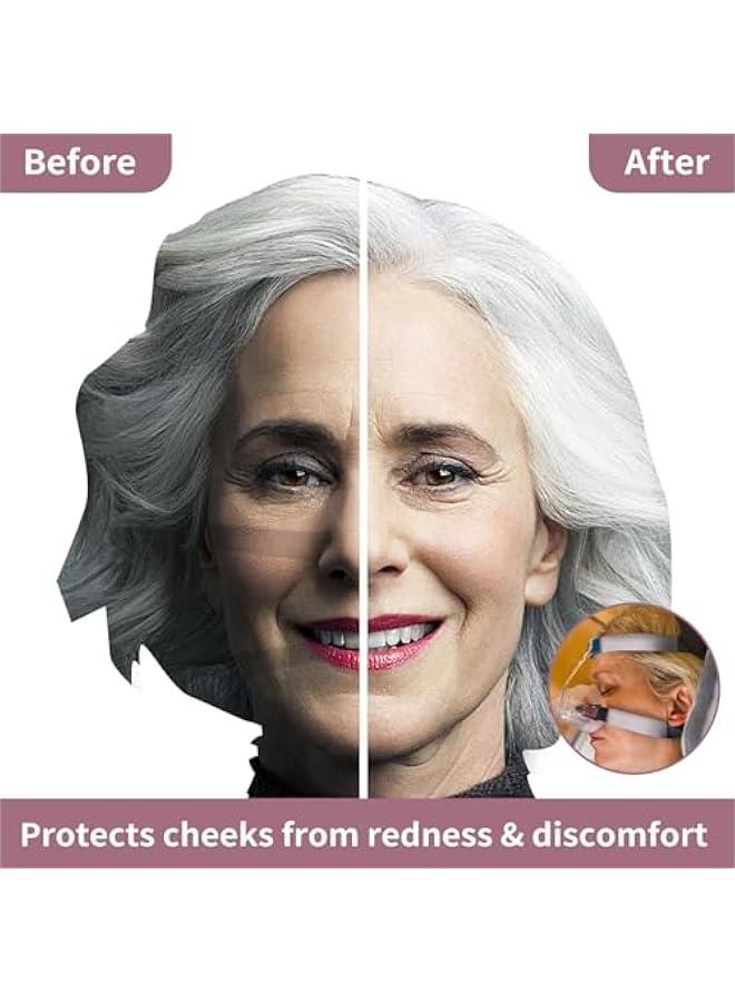 4-Pack Satin CPAP Strap Covers for Comfortable Sleep Support - Pink Color - Image 2