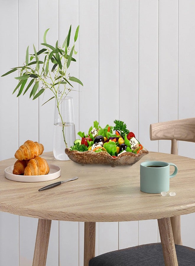 Cabilock Candy Bowl Sea Shell Plate Ceramic Appetizer Plate Dessert Dinner Pasta Bowl Food Serving Tray for Fruit Salad Dessert Candy Tray - Image 5