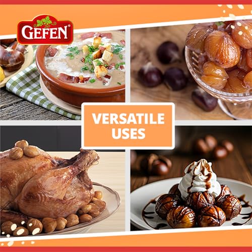 Gefen Organic Whole Roasted & Peeled Chestnuts, 1.23oz (15 Pack) Perfect Grab n' Go Snack | Keto Freindly | Certified Kosher (Including Passover) - Image 4