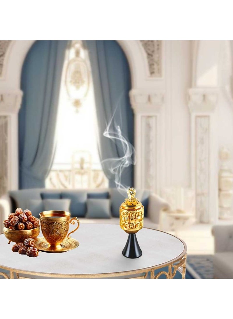 بخور بوسيدين - مبخرة عود عربي صغيرة أنيقة بارتفاع 12 سم للمنزل والمكتب | حامل بخور صغير للديكور والعطور - Image 1