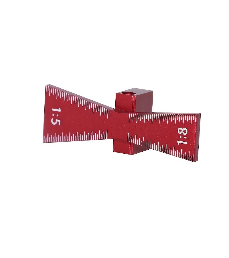 Red Aluminum Dovetail Marking Gauge with Slope for Woodworking Joinery Scoring - Image 5
