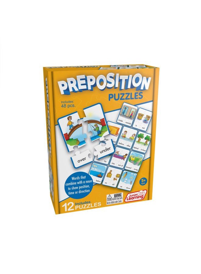 Junior Learning JL245 Preposition Puzzles - Image 1